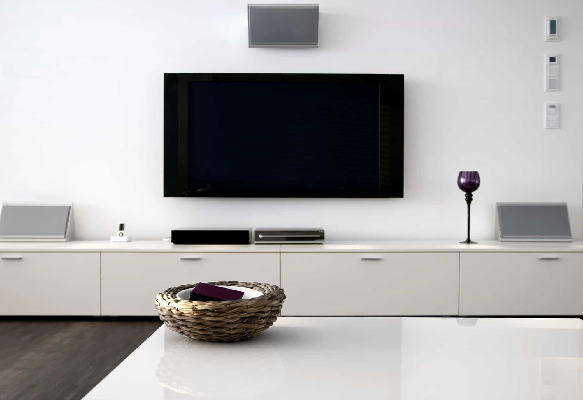 New TV point and wall outlet installed by TV Magic