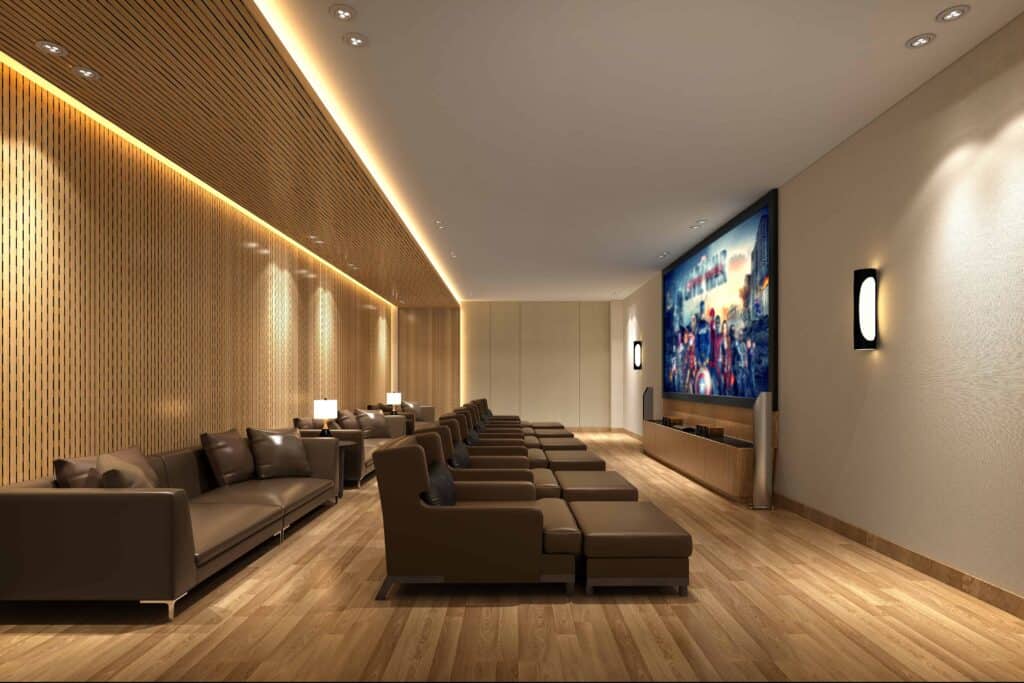 Dedicated cinema room