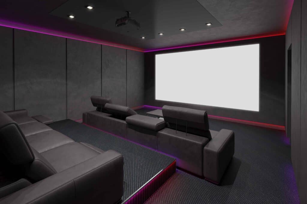 Cinema room seating layout
