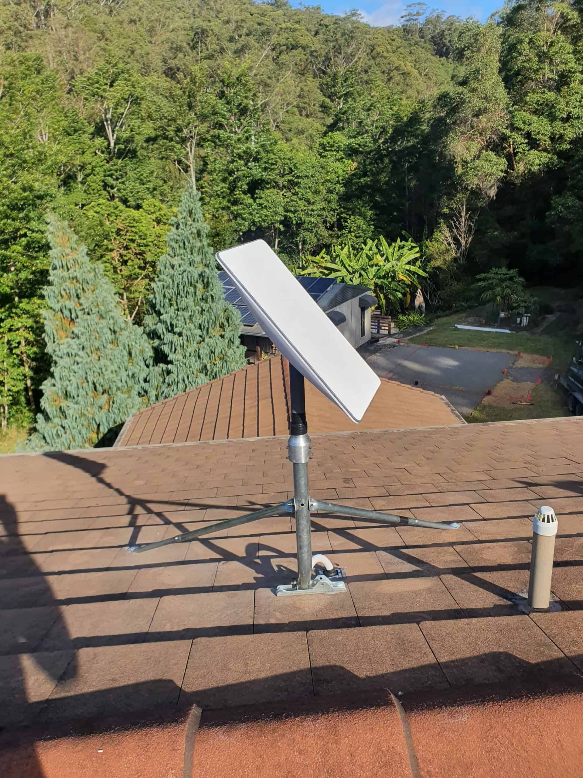 Starlink installation on the Sunshine Coast
