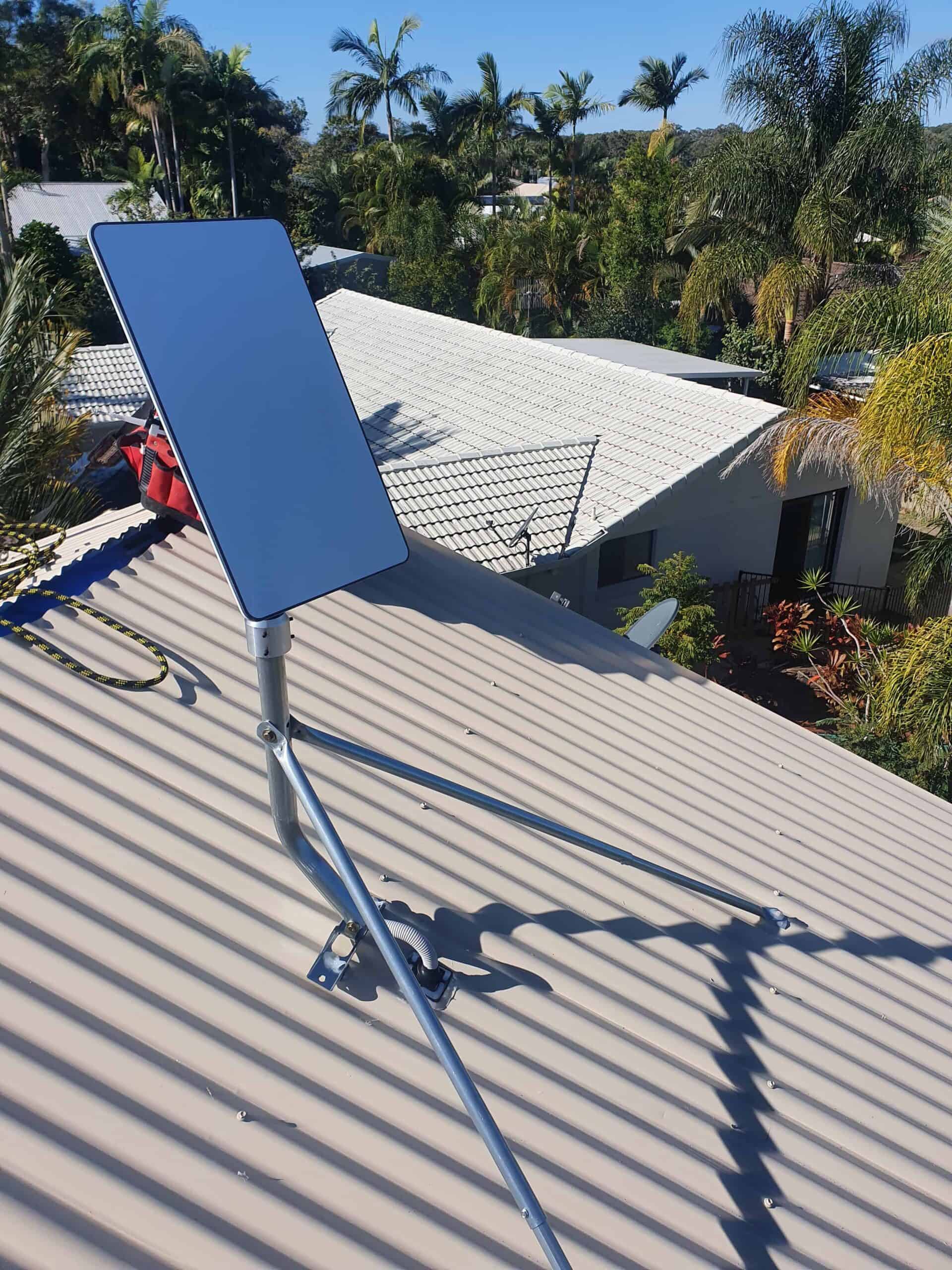 Professionally secured Starlink mount