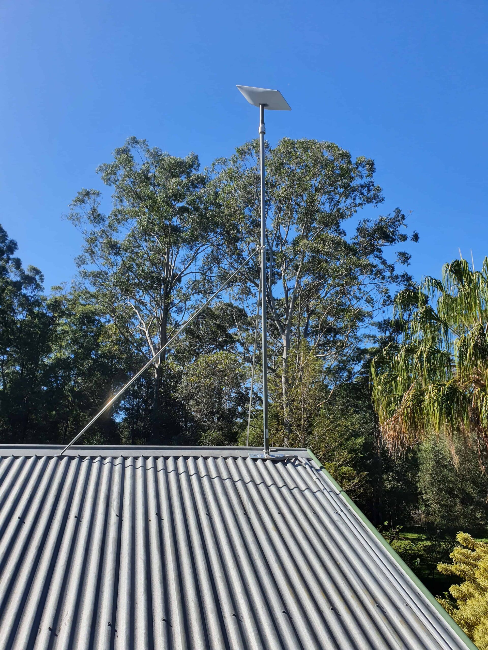 Starlink satellite install in progress