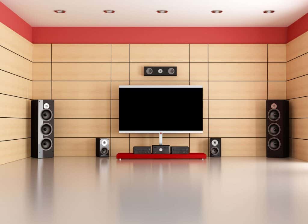 Projector and screen home theatre