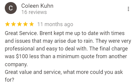 Five-star Google review for TV Magic Sunshine Coast