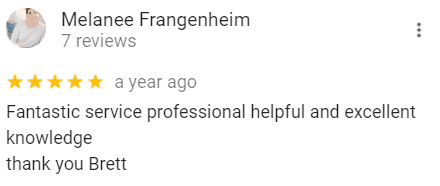 Five-star Google review for TV Magic Sunshine Coast